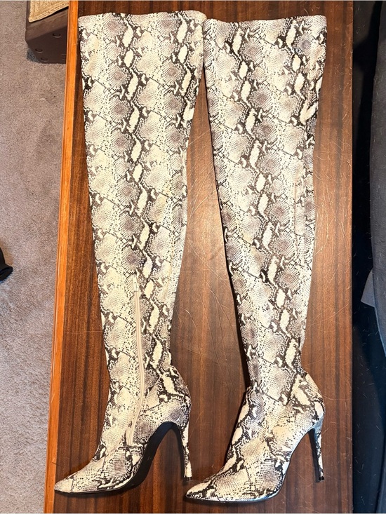 Steve Madden Shoes - Steve Madden Thigh High Snake Boots